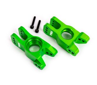 Green Aluminum Stub Axle Carriers (L&R)