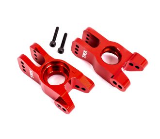 Red Aluminum Stub Axle Carriers (L&R)