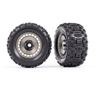 3.8" Modular Wheels & Sledgehammer Tires (2)