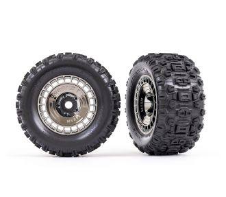 3.8" Modular Wheels & Sledgehammer Tires (2)