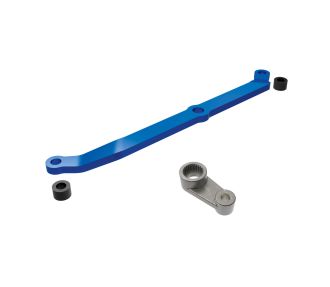 Blue Aluminum Steering Link & Metal Servo Horn