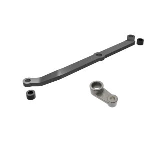 Gray Aluminum Steering Link & Metal Servo Horn