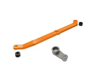 Orange Aluminum Steering Link & Metal Servo Horn