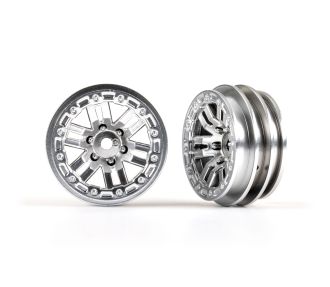 1.0" Satin Chrome Wheels (2)