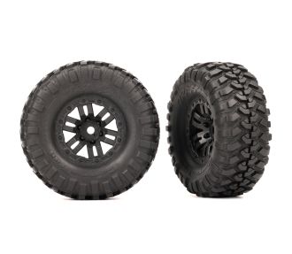 1.0" Black Wheels with Canyon Trail Tires (2)
