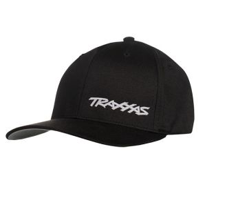 Traxxas Logo Flexfit Hat Curve Bill Black/White