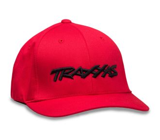 Traxxas Logo Flexfit Hat Red