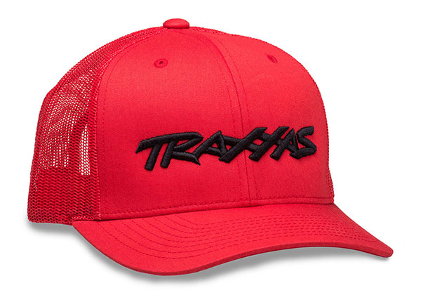 Red Curved-Bill Hat w/ Black Logo