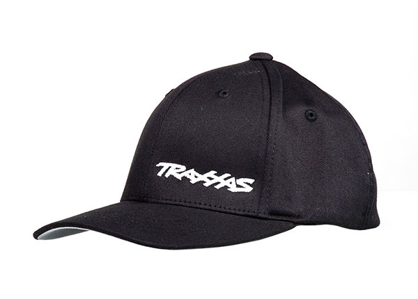 Youth Black Curved-Bill Hat w/ White Logo
