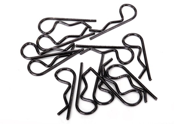 Black Standard-Duty Body Clips (12)