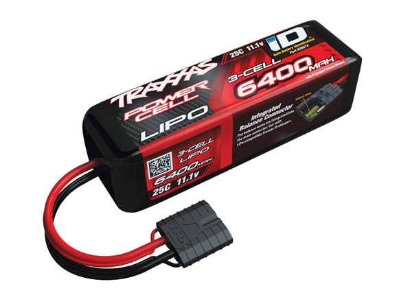 6400 mAh 11.1 Volt 3-Cell LiPo Battery