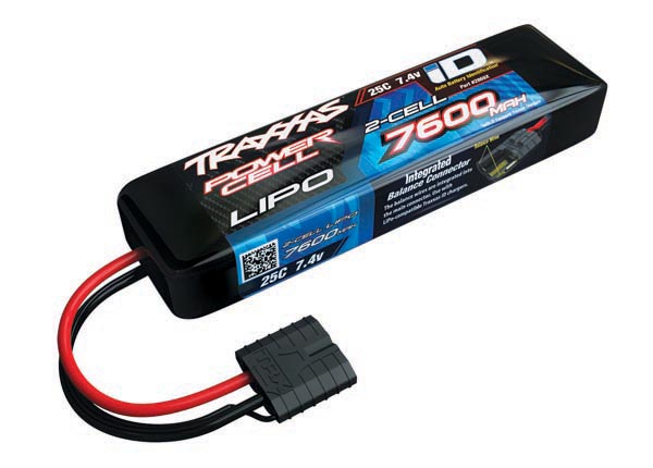 7600 mAh 7.4 Volt 2-Cell LiPo Battery