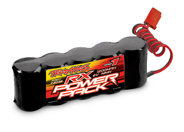 1200 mAh 6 Volt 5-Cell NiMH Receiver Battery