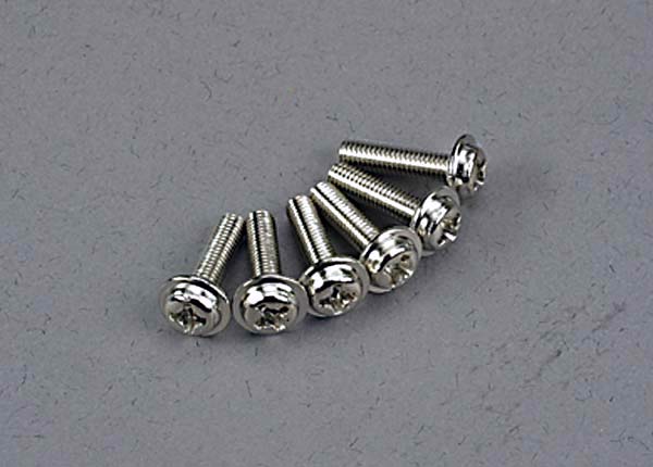 Washer-Head Machine Screws 3x12 mm (6) Washer-Head Machine Screws 3x12 mm (6)