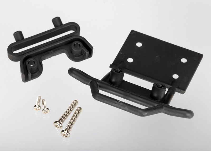 Black Front Bumper and Bumper Mount