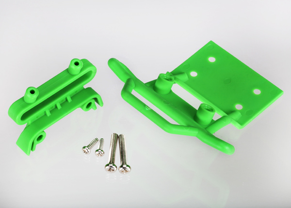 Green Front Bumper and Bumper Mount