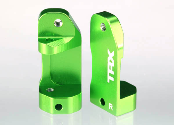 Green Aluminum Caster Blocks (L&R)