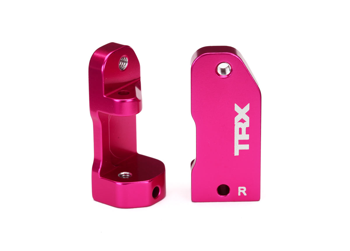 Pink Aluminum Caster Blocks (L&R)