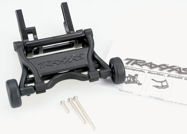 Black Assembled Wheelie Bar & Screws