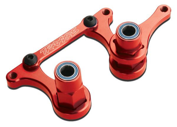 Red Aluminum Steering Bellcranks