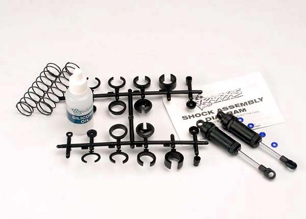Long Black Front Ultra Shocks with Springs (2) Long Black Front Ultra Shocks with Springs (2)