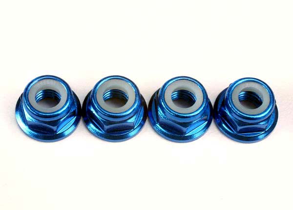 Aluminum 5 mm Nylon Lock Nuts (4)