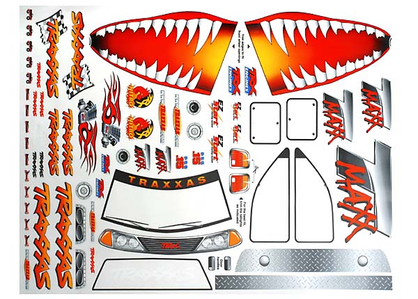 T-Maxx Jaws Decal Sheets