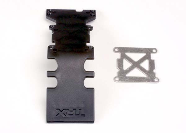 Black Rear Skid Plate with Reinforcement