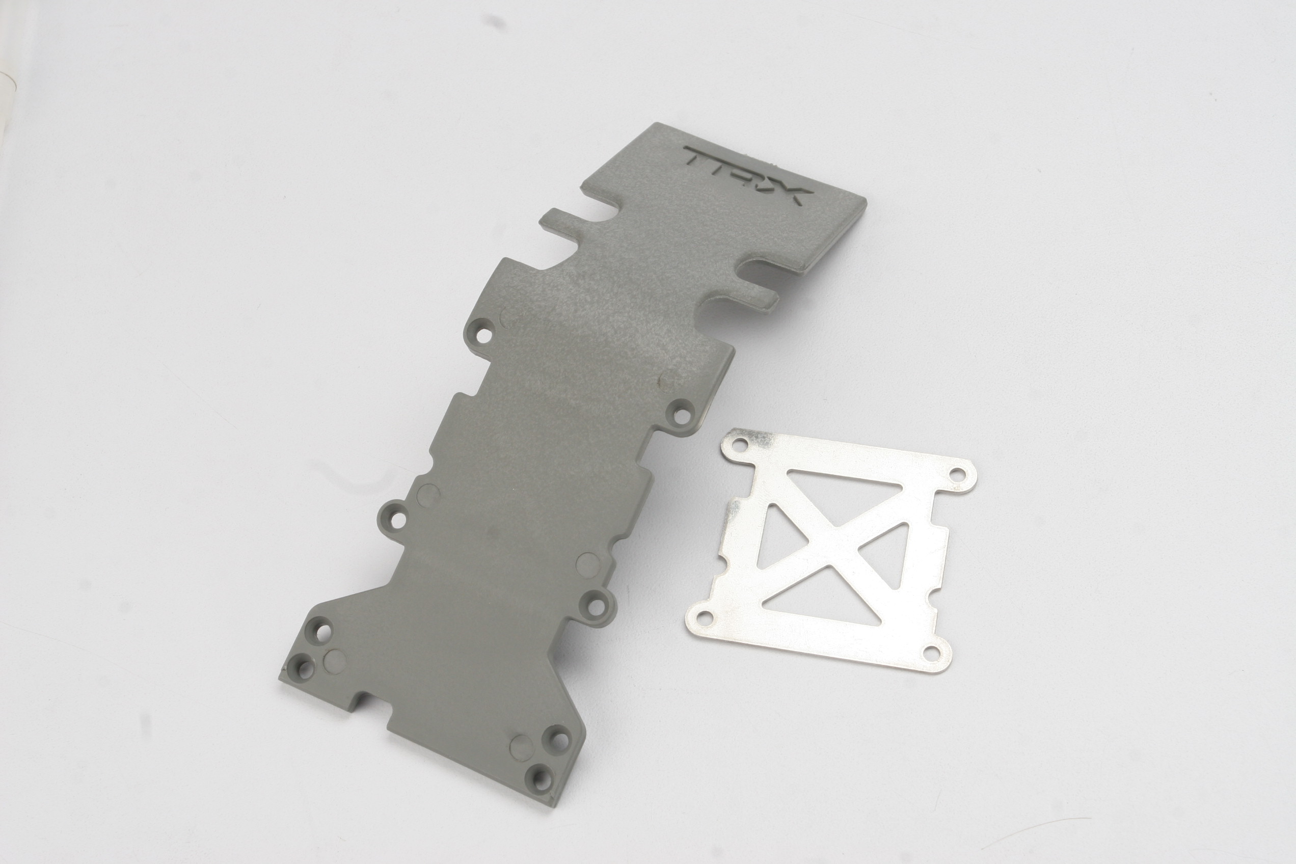Gray Rear Skid Plate with Reinforcement