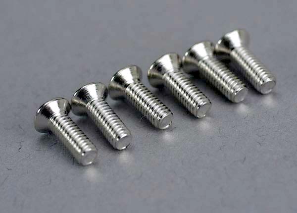 Countersunk Machine Screws 2.6x8 mm (6) Countersunk Machine Screws 2.6x8 mm (6)