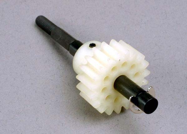 19-Tooth Single-Speed Transmission Drive Gear & Shaft