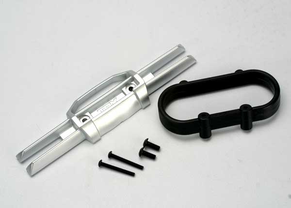 Satin Chrome Rear Bumper with Mount & Screws