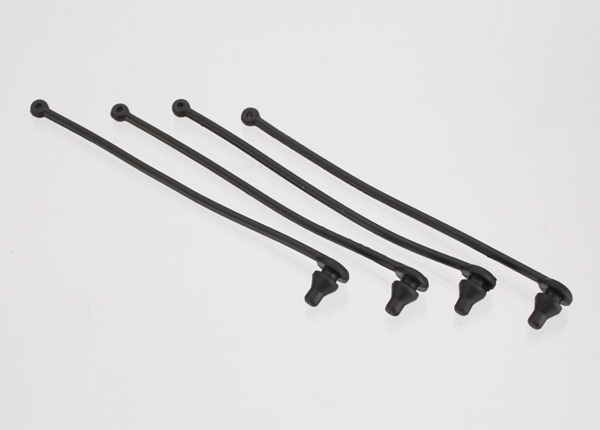 Black Body Clip Retainers (4)