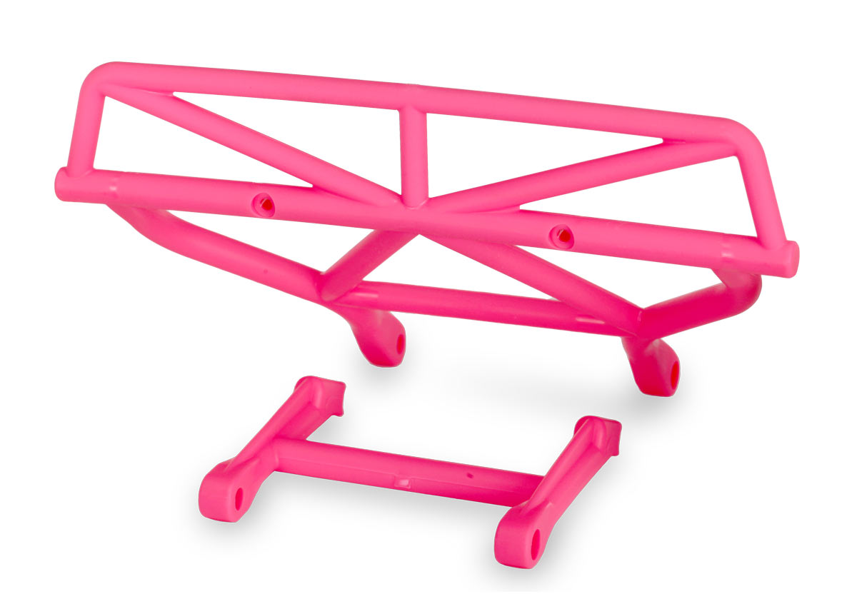 Slash 2WD Pink Rear Bumper with Mount