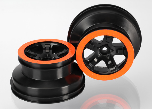 SCT Black & Orange Wheels (2)