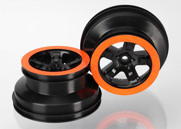 SCT Black & Orange Wheels (2)