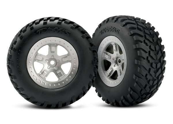 SCT Satin Chrome Wheels & Off-Road Tires (2)