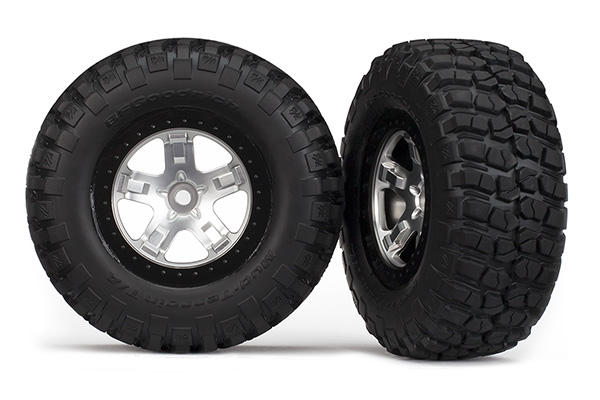 SCT Satin Chrome & Black Wheels & BFGoodrich Tires (2)
