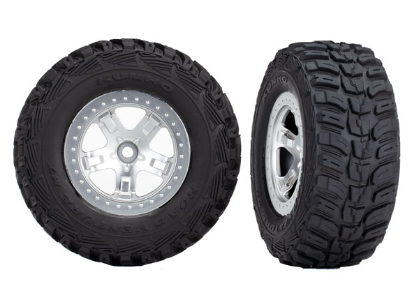 SCT Satin Chrome Wheels & Kumho Tires (2)