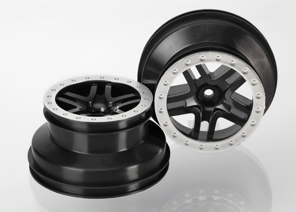 Split-Spoke Black & Satin Chrome SCT Wheels (2)