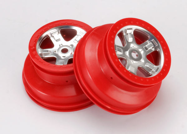 SCT Satin Chrome and Red Wheels (2)