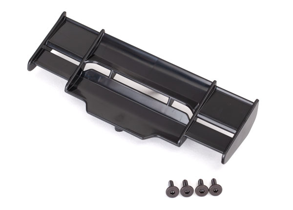 Rustler 4X4 Black Rear Wing with Screws