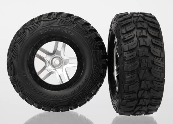 Satin Chrome & Black Wheels with Kumho Tires (2)