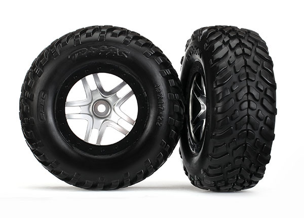 Satin Chrome & Black Wheels w/ S1 SCT Tires (2)