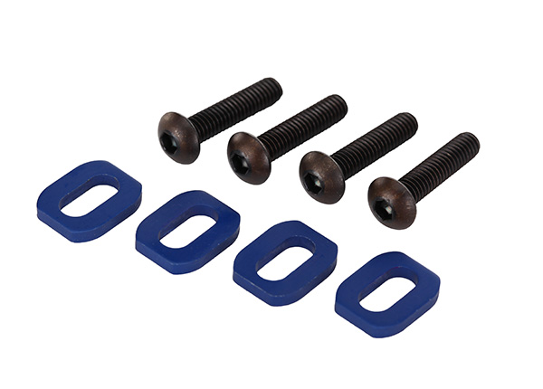 Blue Aluminum Motor Mount Washers (4)