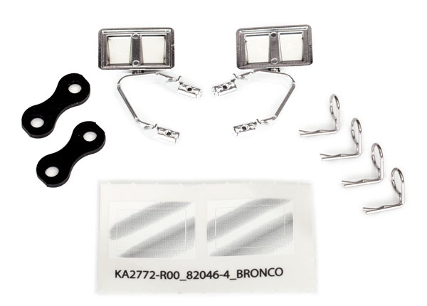 Chrome Side Mirrors (L&R) with Hardware