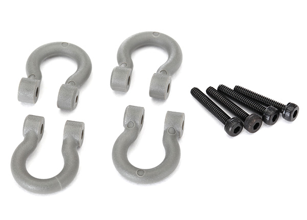 Gray Bumper D-Rings with Screws