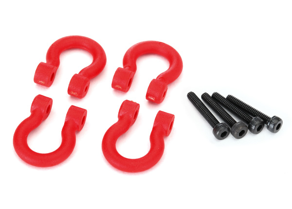 Red Bumper D-Rings with Screws