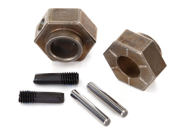 Steel 12 mm Wheel Hubs (2) with Axle Pins Steel 12 mm Wheel Hubs (2) with Axle Pins
