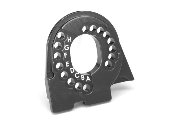 Gray Aluminum Motor Mount Plate